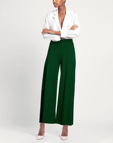 Labo. art Woman Pants Green Size 2 Cotton, Elastane