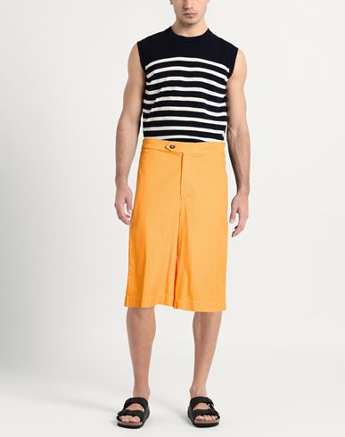 Man Shorts & Bermuda Shorts Orange Size XS Cotton