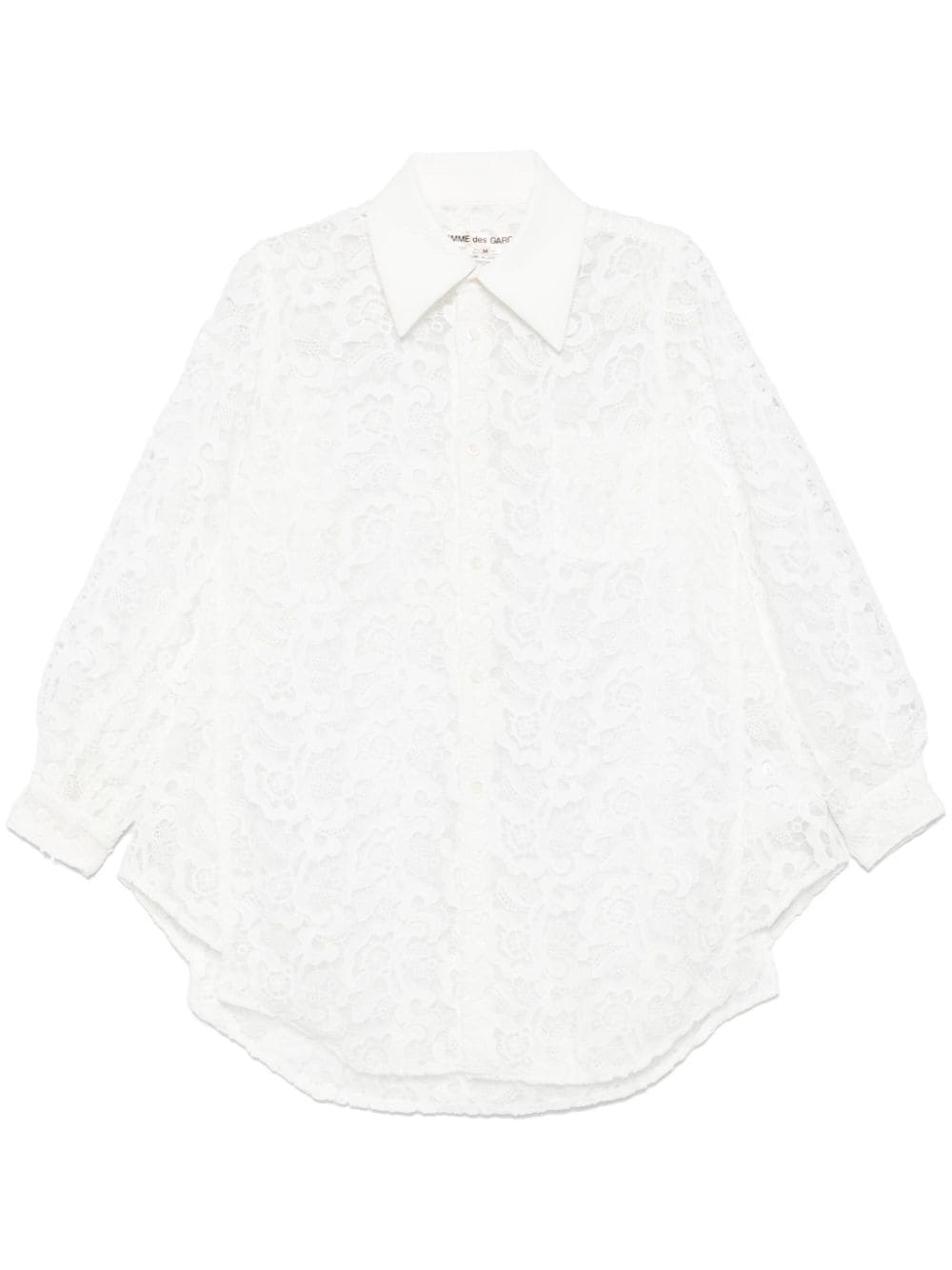 Guipure-lace shirt - White