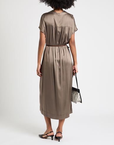 Woman Midi dress Taupe Size 8 Viscose, Elastane