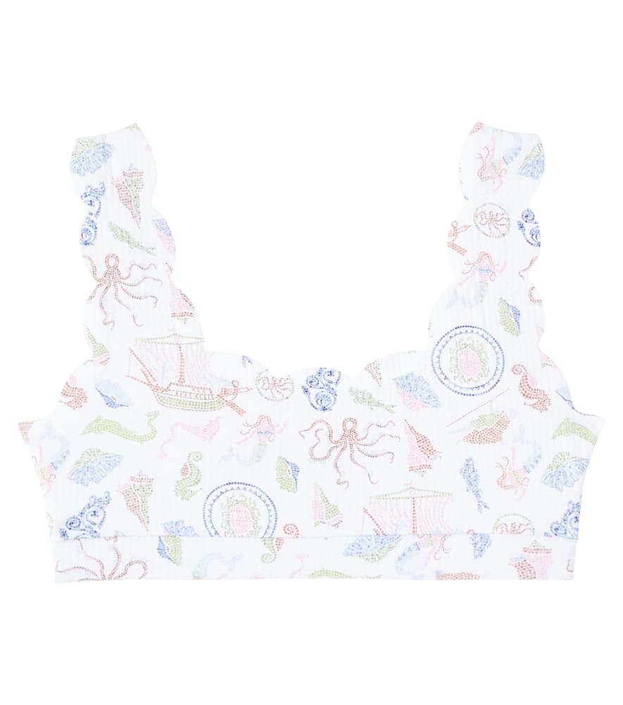 Bumby Palm Springs scalloped bikini top