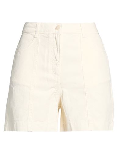 Woman Shorts & Bermuda Shorts Cream Size 1 Lyocell, Cotton