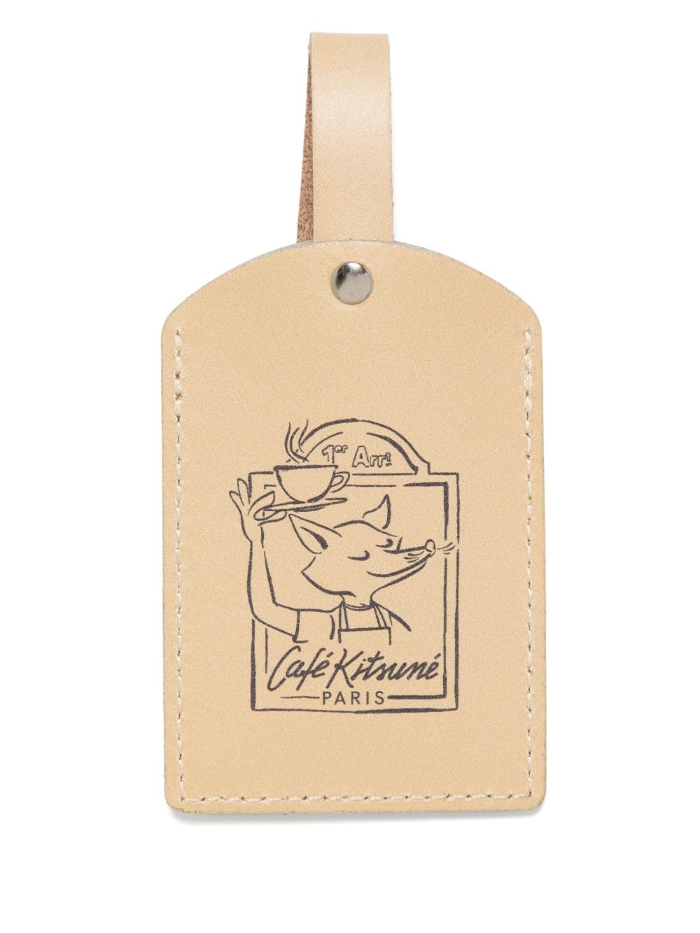 CAFÉ KITSUNÉ Street Fox name tag - Neutrals