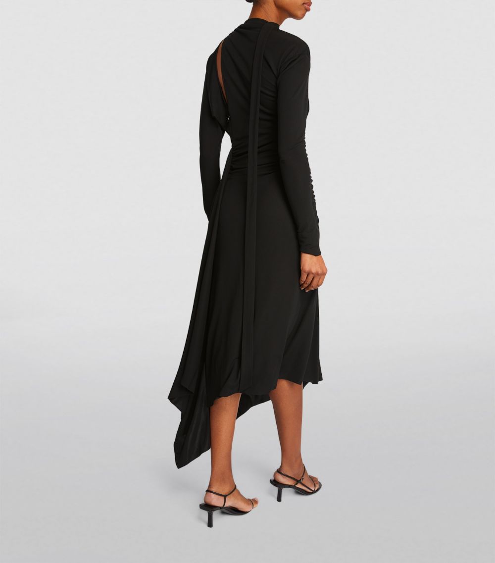 Vb Asymmetric Midi Dress