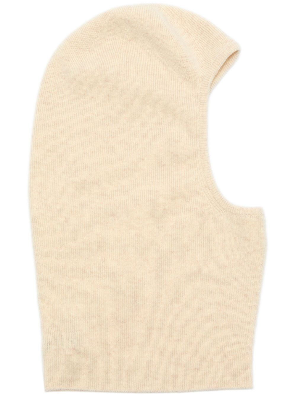 Ribbed-knit balaclava - Neutrals