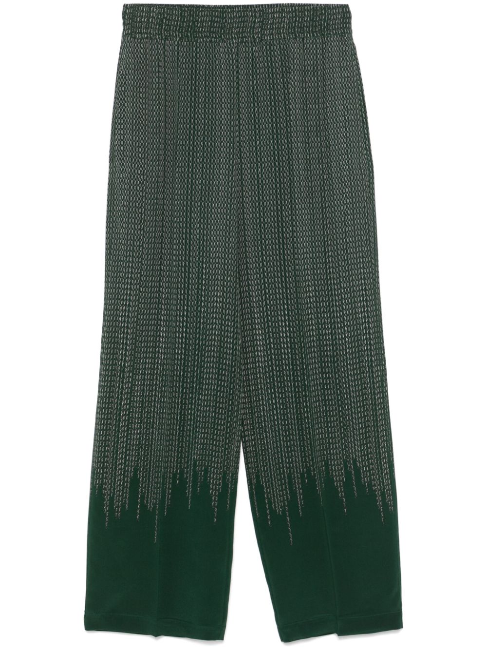 Chain-link trousers - Green