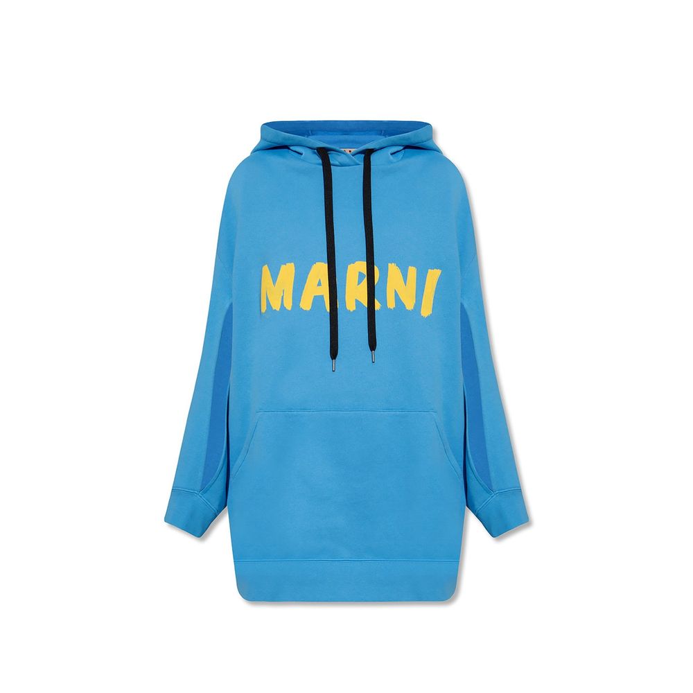 Logo-Embroidered Cotton Sweatshirt — Blue