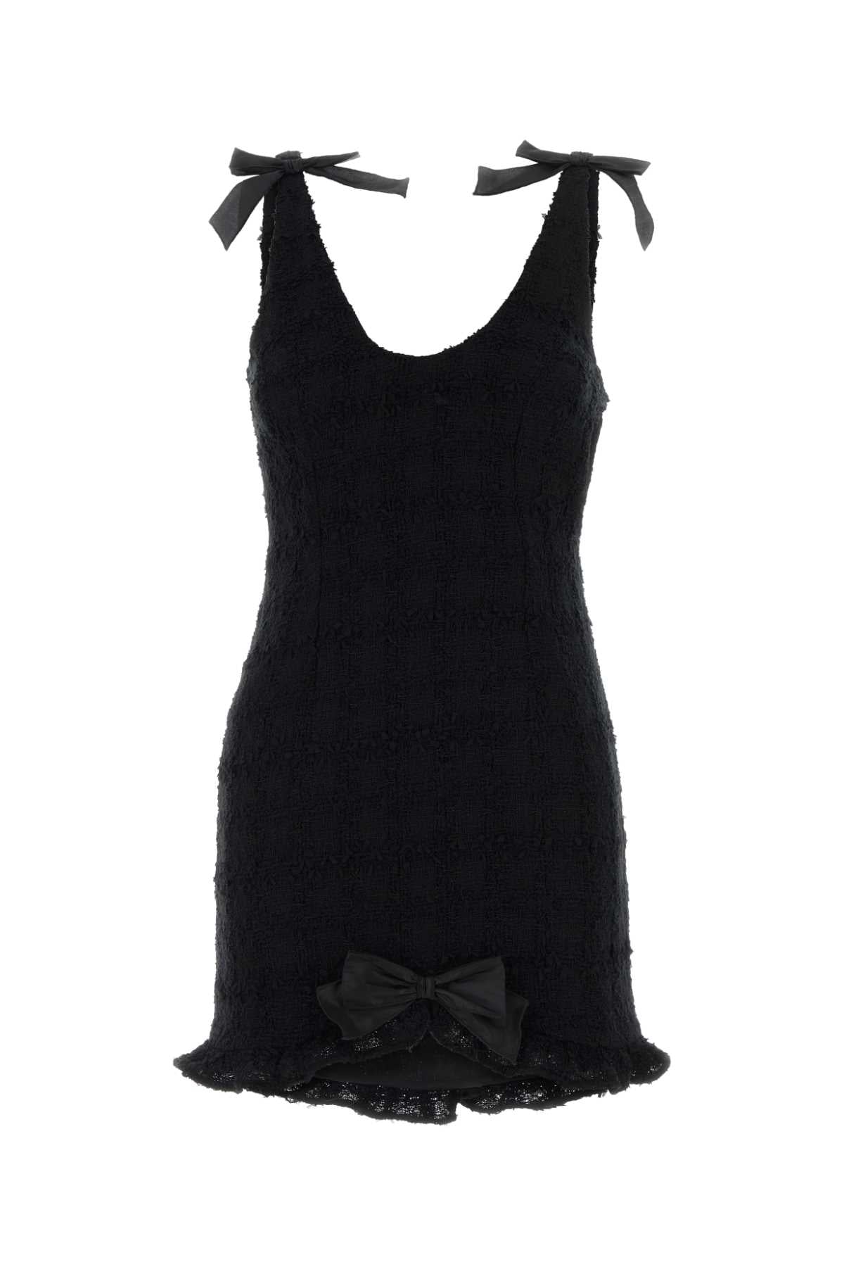 Tweed Dress — Black