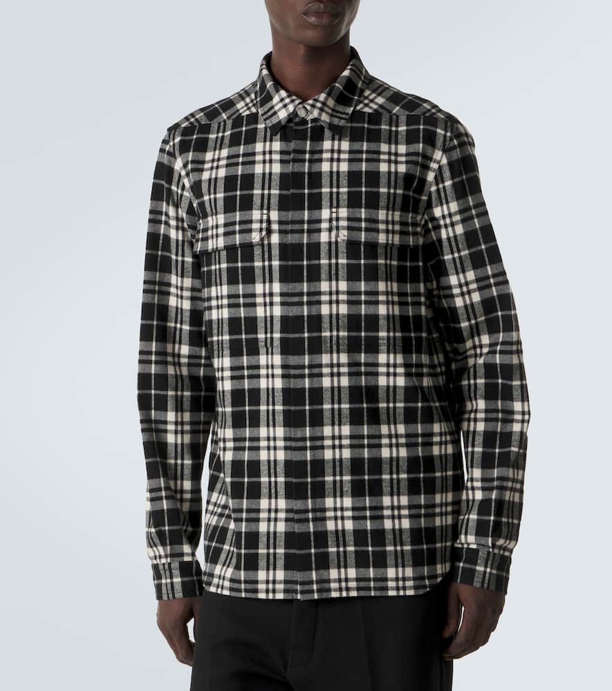 Temple plaid cotton overshirt