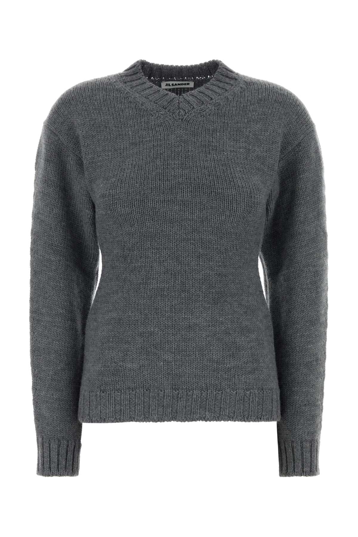 Wool Crewneck Sweater — Gray