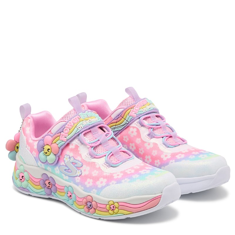 Kids' Flower Friends Light Up Sneaker Little/Big Kid Shoes (White Multi)