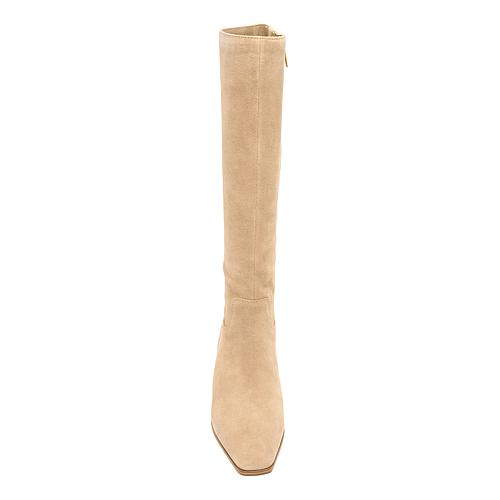 Pavla Leather or Suede Tall Boot - Medium - Rich Mahogany