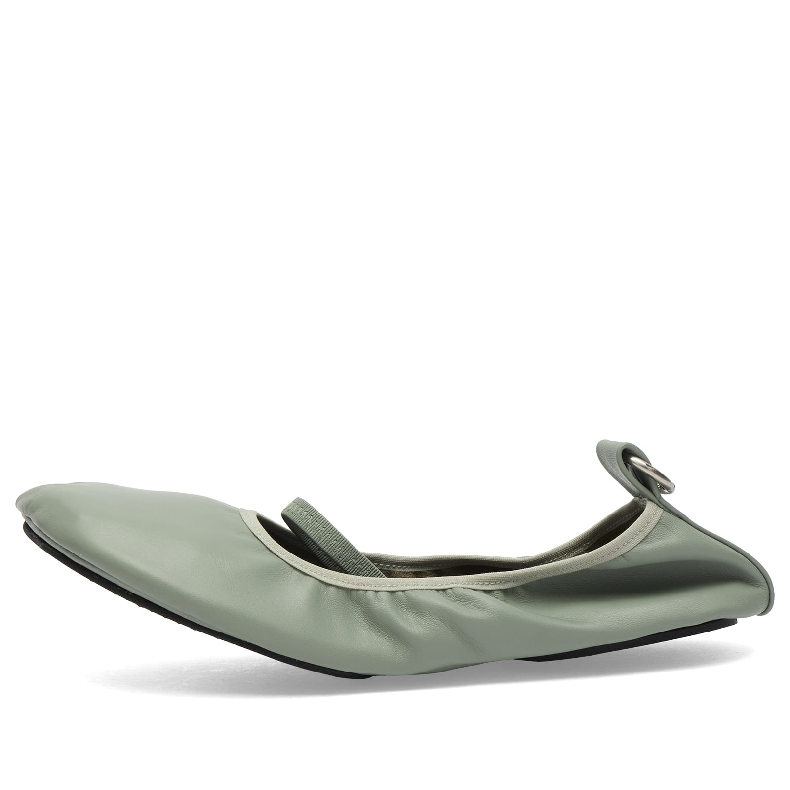 Women's Naira Leather Ballet Flats in Green