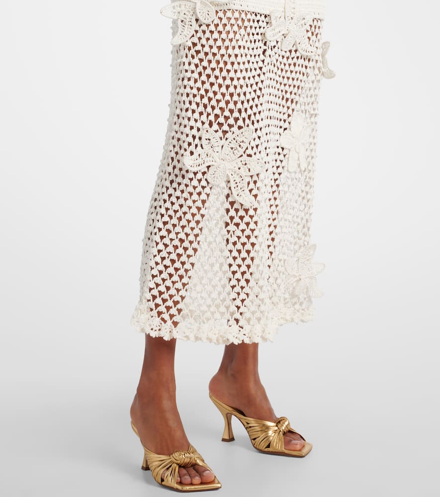 Crochet cotton maxi dress