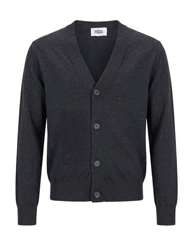 Man Cardigan Grey Size 44 Merino Wool