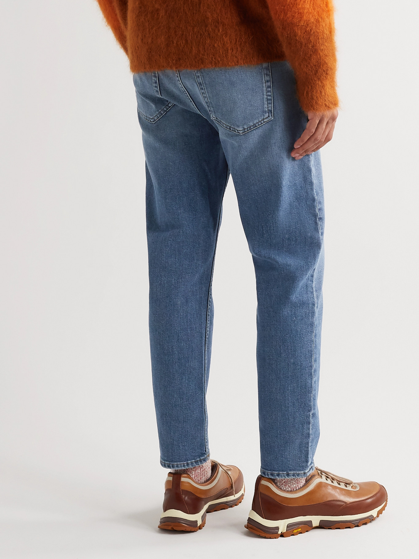 River Slim-Fit Tapered Stretch-Denim Jeans