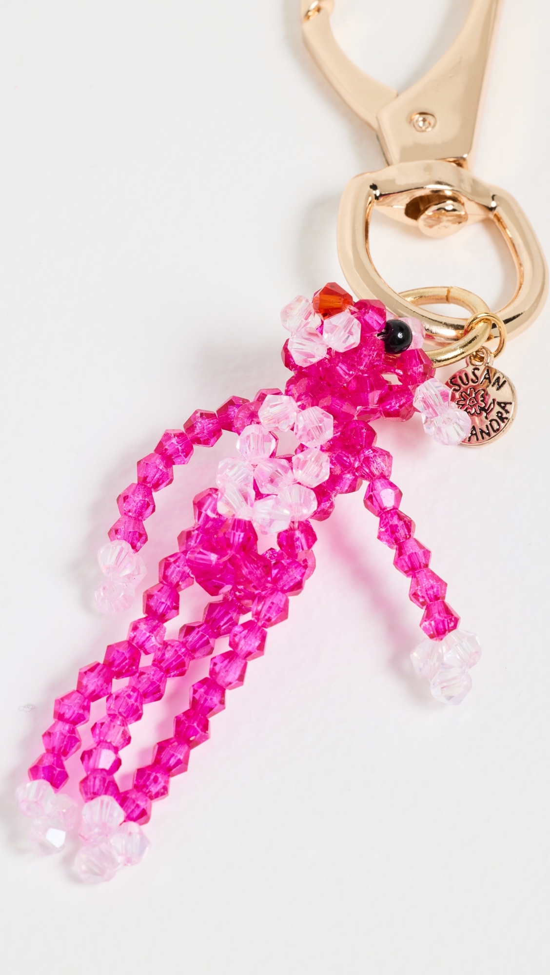 Pink Panther Bag Charm Keychain Pink One Size