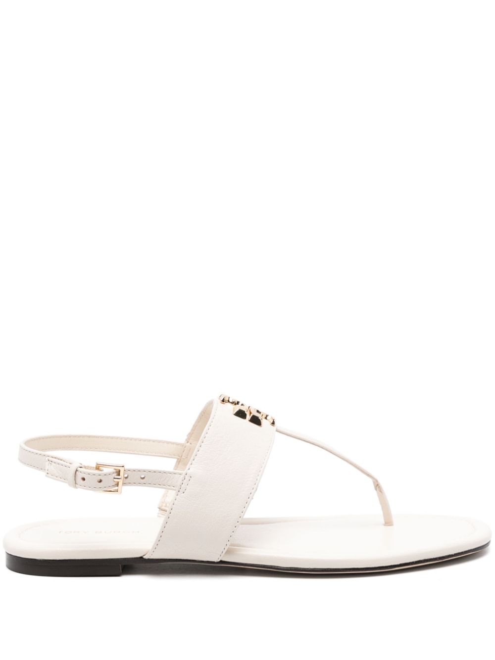 Ivory Leather Eleanor Thong Sandals