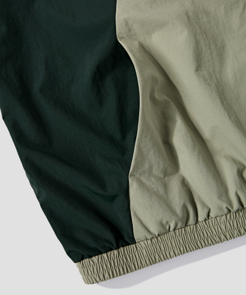 Side Seam Cut Two-Tone Windbreaker