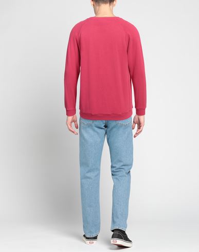 Man Sweatshirt Fuchsia Size S Hemp, Cotton