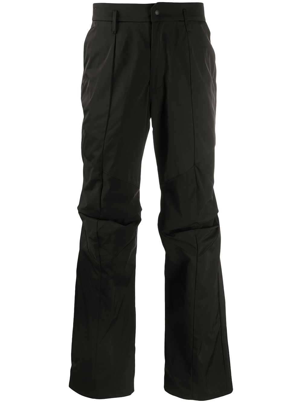 Panelled straight-leg trousers - Black
