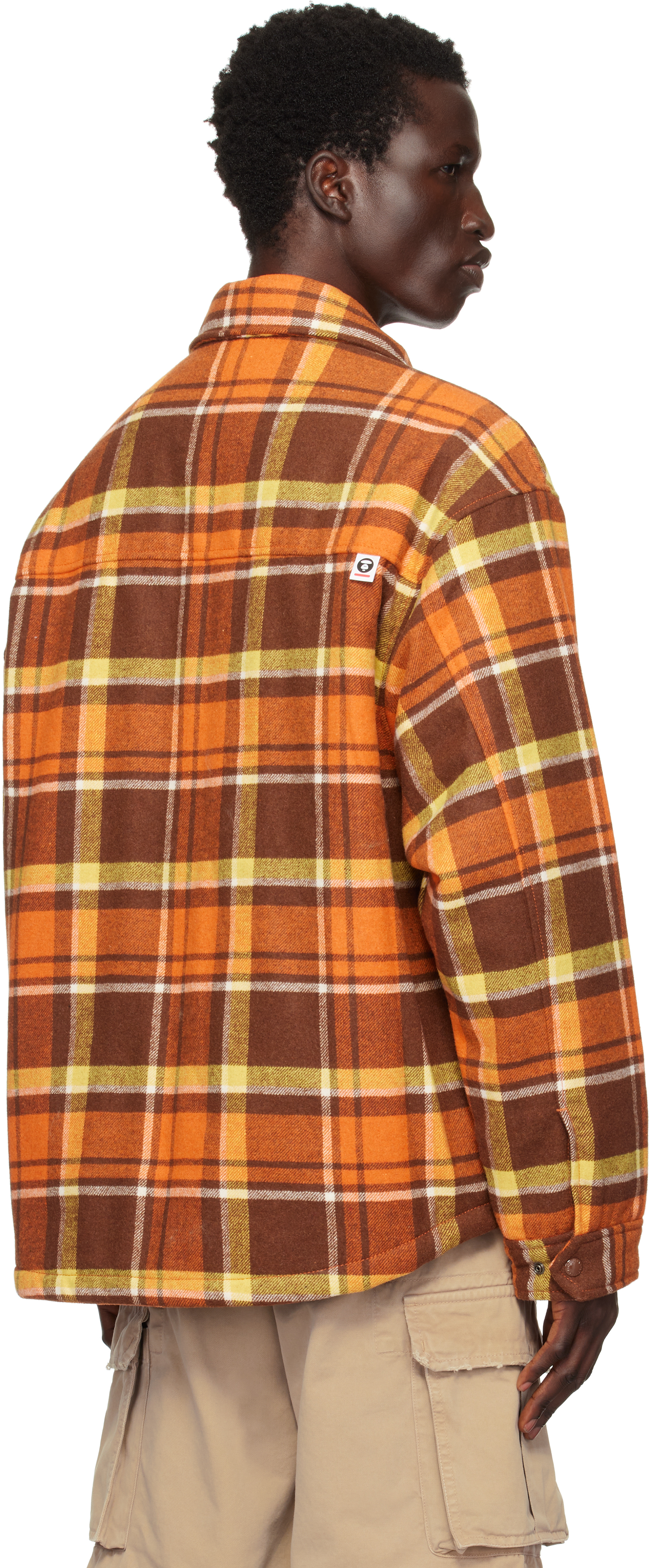 AAPE by A Bathing Ape Orange & Brown 'AAPE Now' Jacket