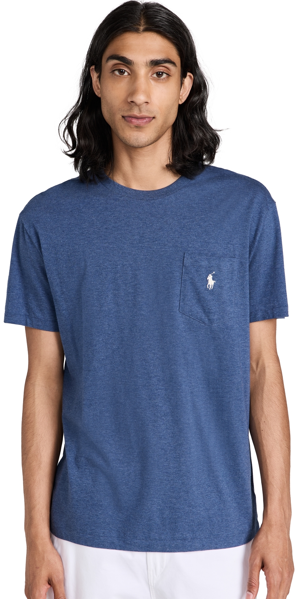 Classic Fit Pocket Tee Derby Blue Heather
