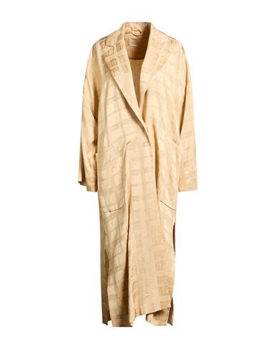 Momoní Woman Overcoat & Trench Coat Beige Size 4 Viscose