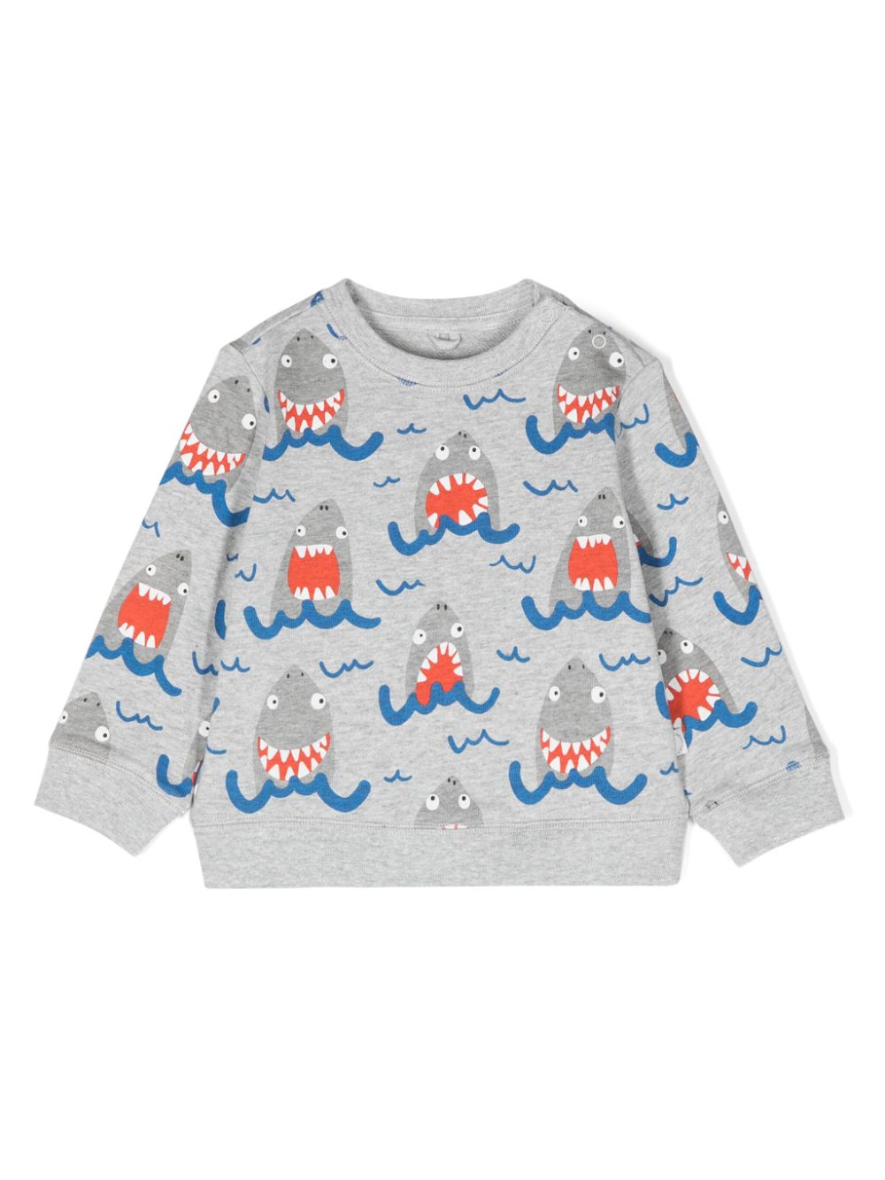 Shark-print sweatshirt - Grey