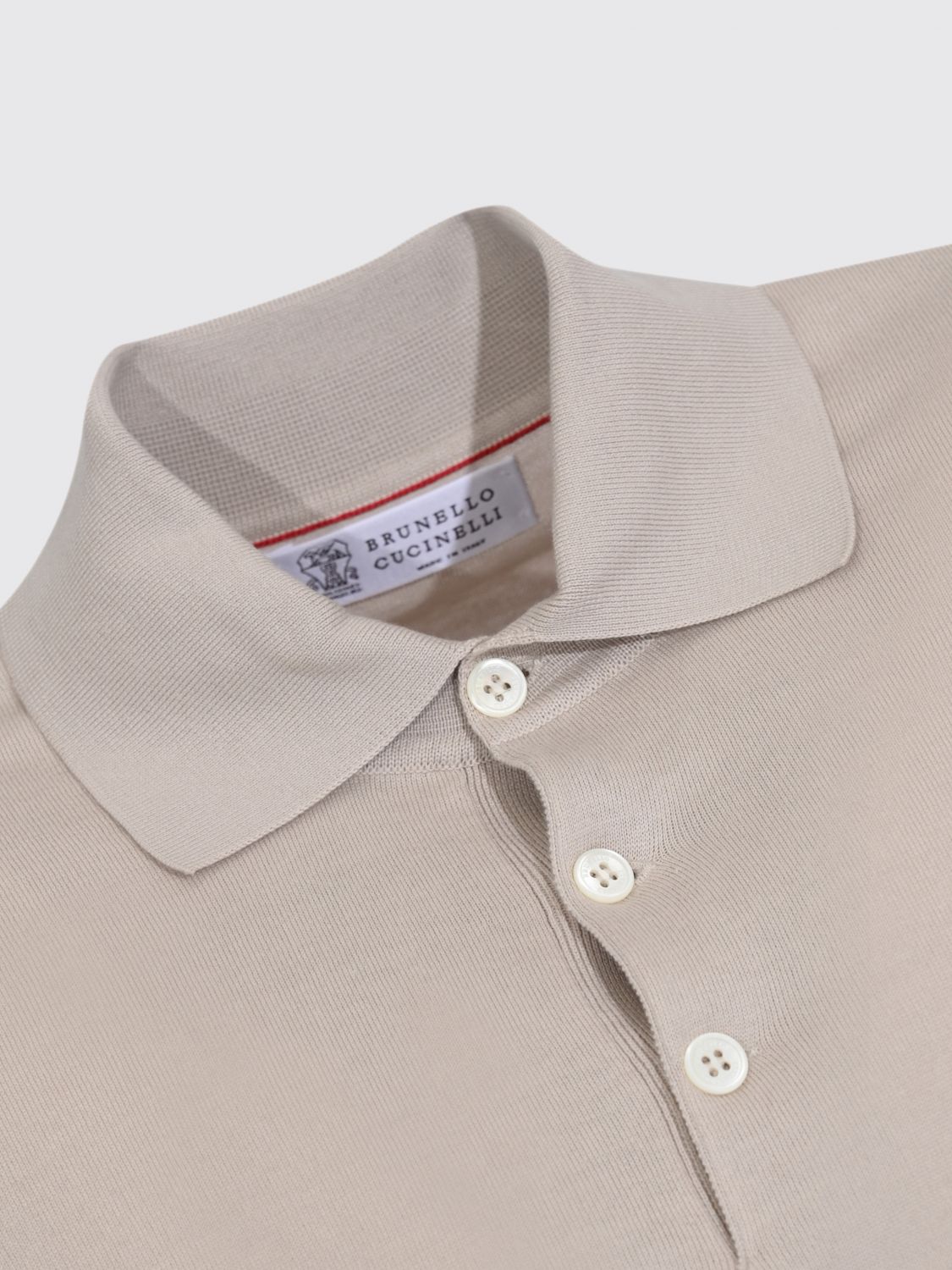 Knitted polo shirt - Grey
