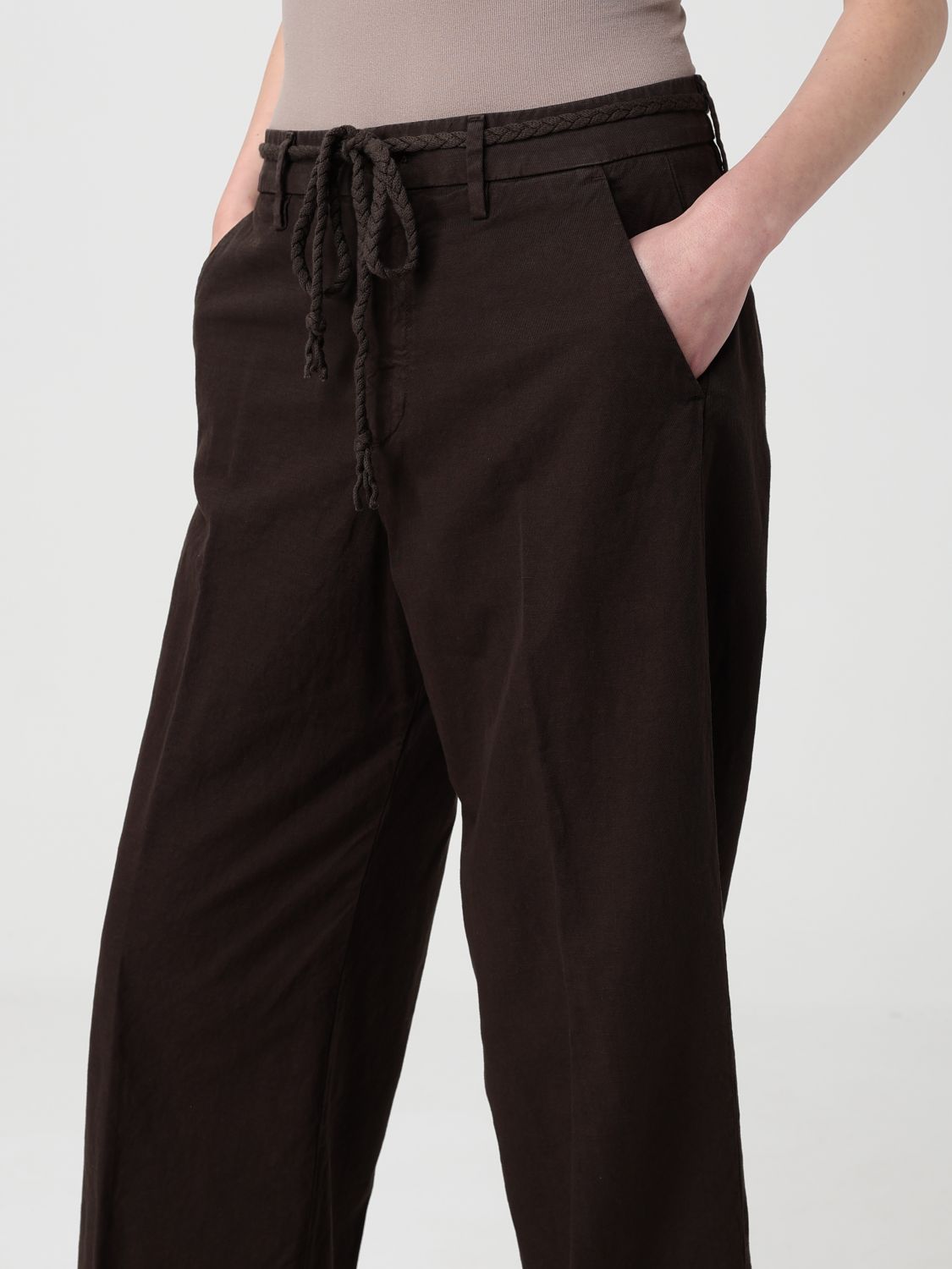 Pants Woman color Brown