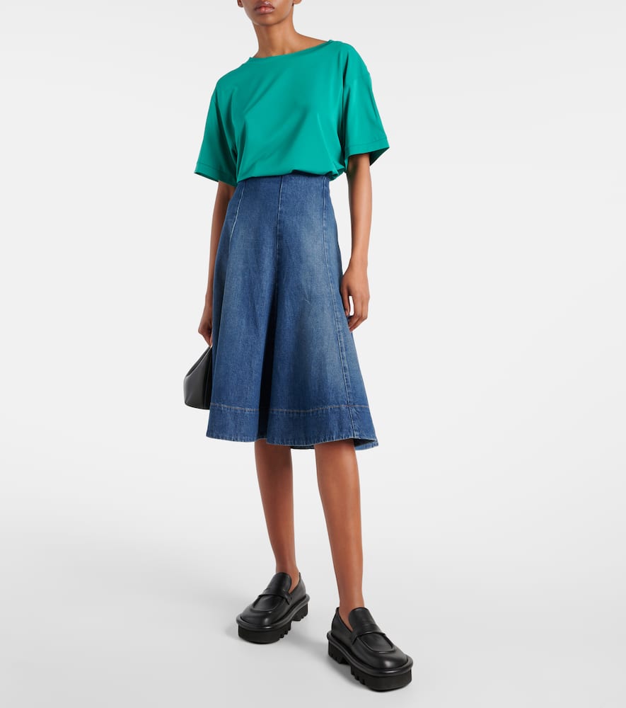 Max Mara Ring jersey crêpe wide-leg pants