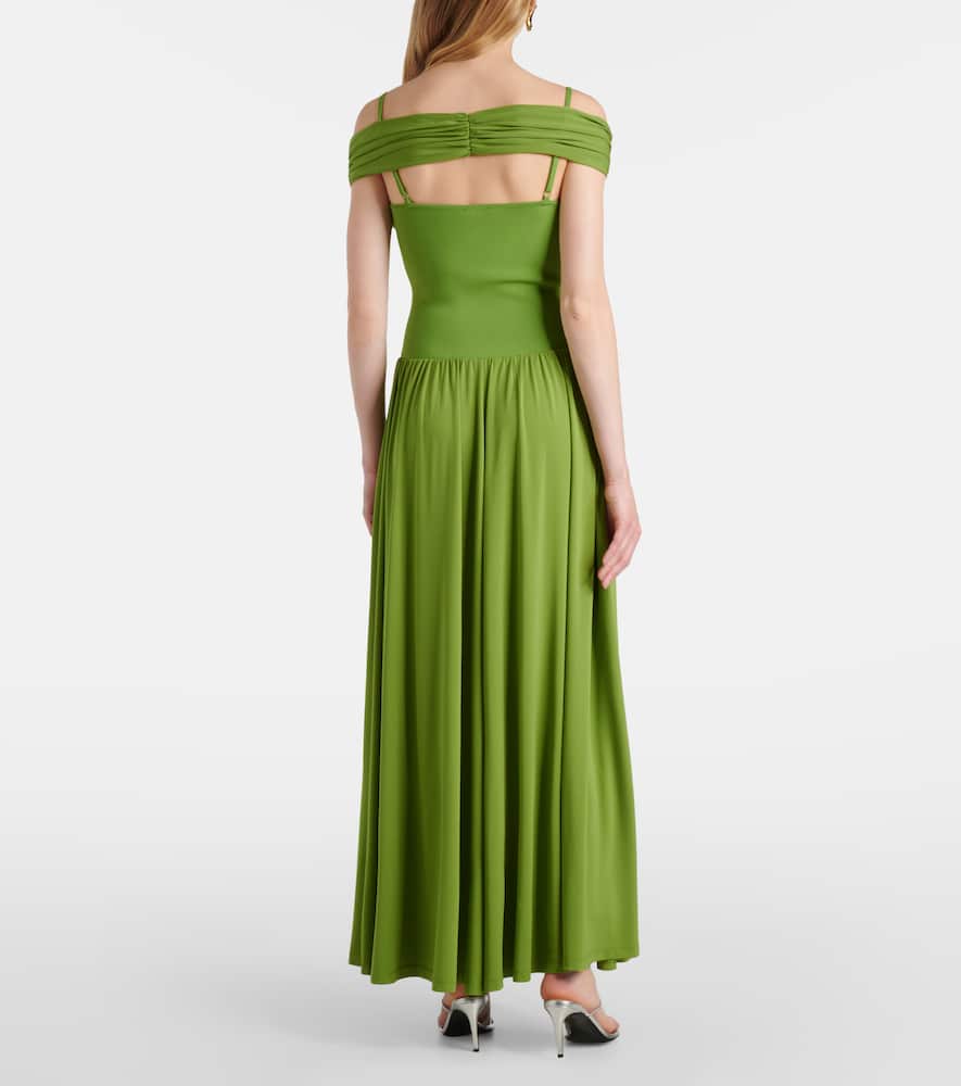 Amarantha draped jersey midi dress