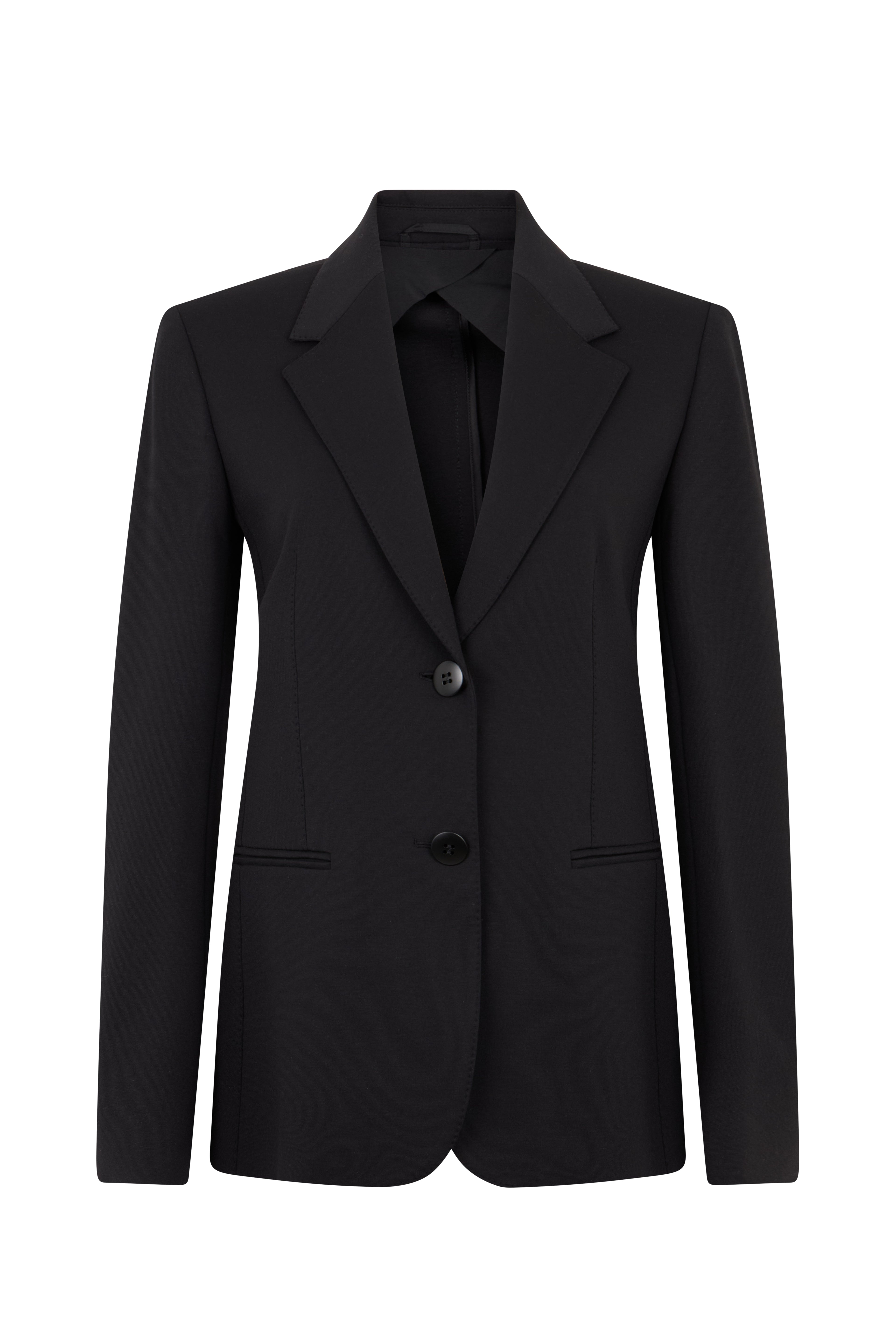 Single-Breasted Blazer Jacket with Reversible Collar