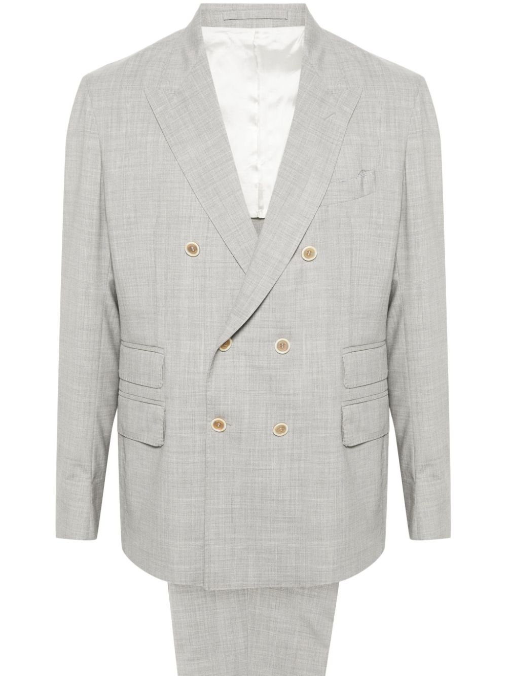 Double-breasted two-piece suit - Grey