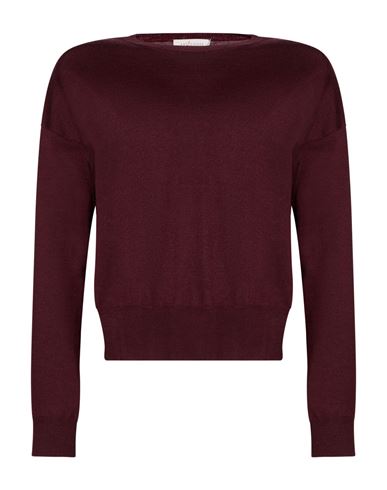 Woman Sweater Burgundy Size 8 Merino Wool
