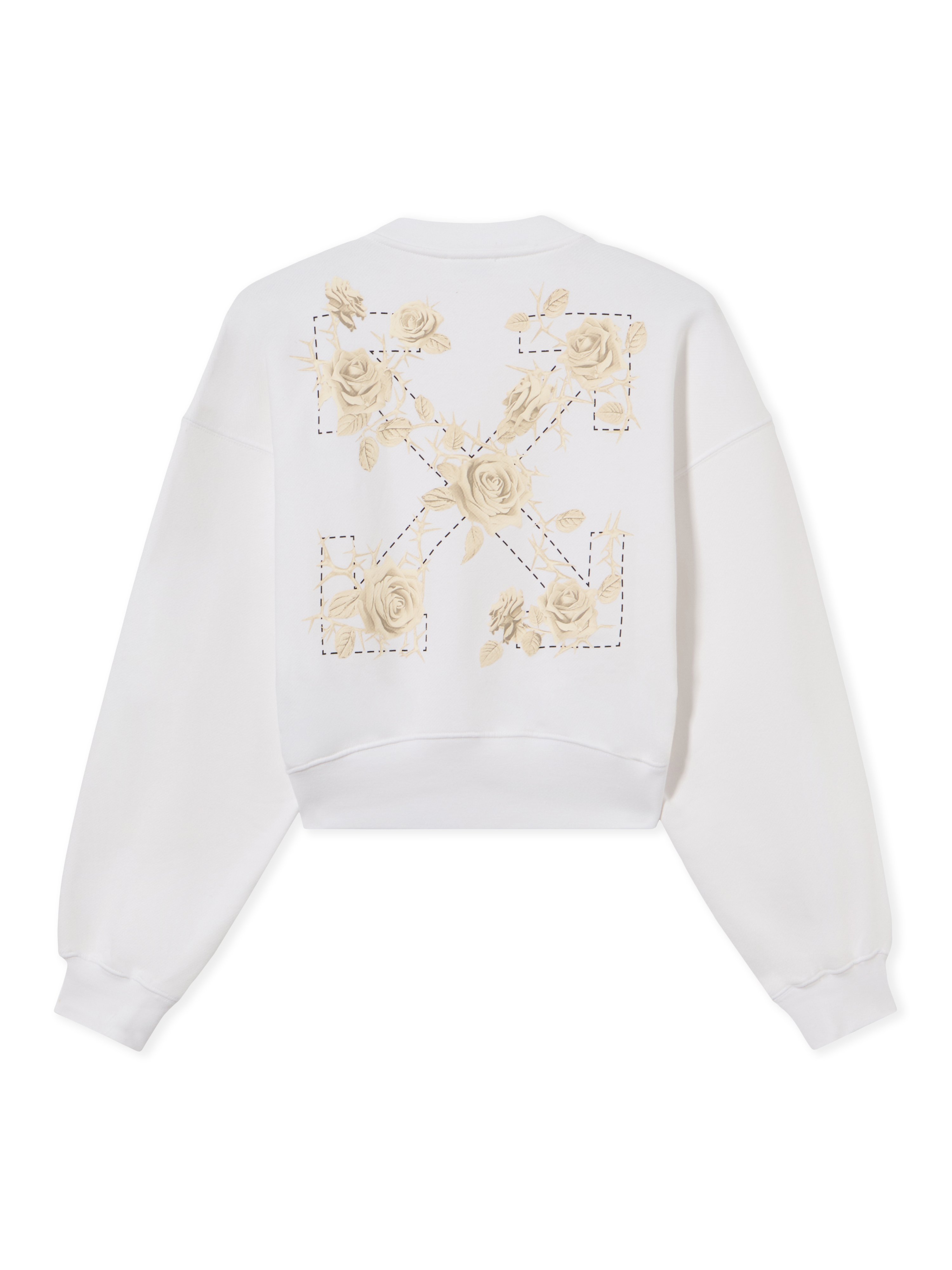 Roses Arrows Sweatshirt - Female Sweatshirts White