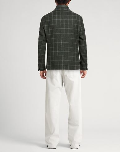 Man Blazer Dark green Size 42 Cotton, Virgin Wool, Cashmere