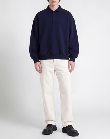 Man Sweatshirt Midnight blue Size XXS Cotton