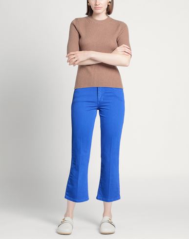 Luckylu Milano Woman Jeans Bright blue Size 4 Cotton, Elastane