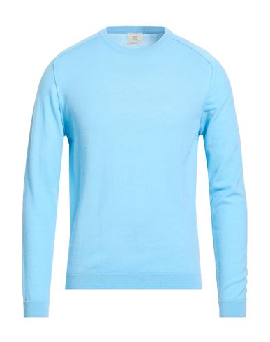 Selezione Man Sweater Light blue Size L Merino Wool, Cashmere, Polyamide