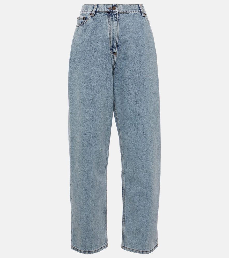 High-rise straight jeans