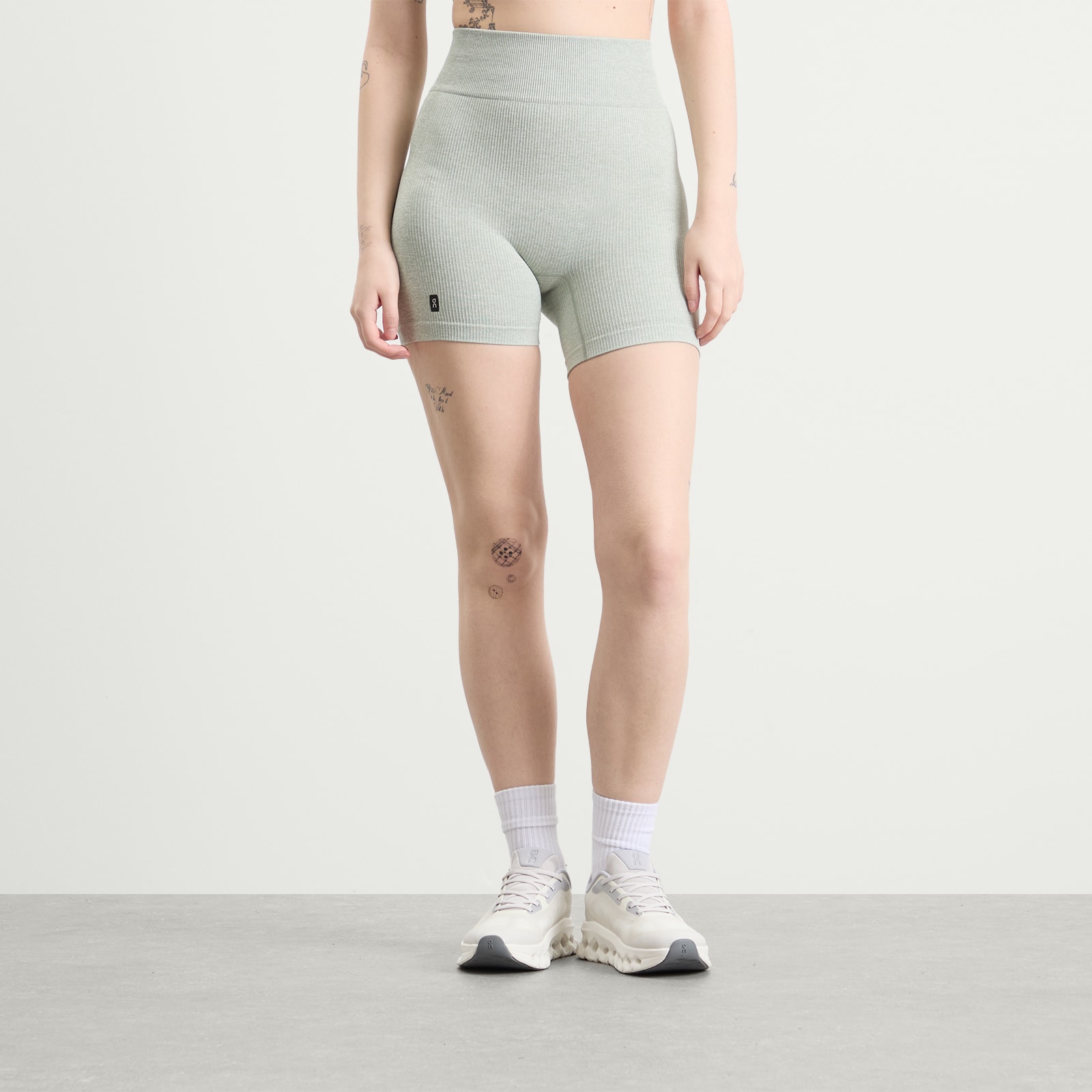 Women's Studio Knit Cycling Shorts Mineral Heather