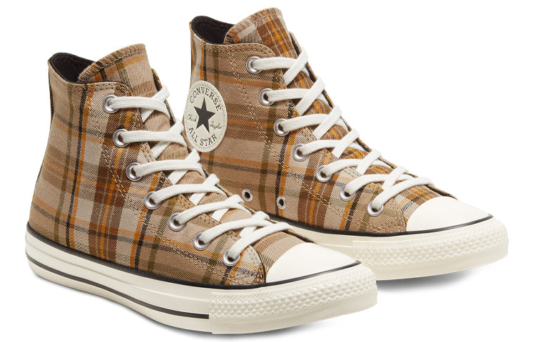 (WMNS) Chuck Taylor All Star Khaki Plaid Sneakers