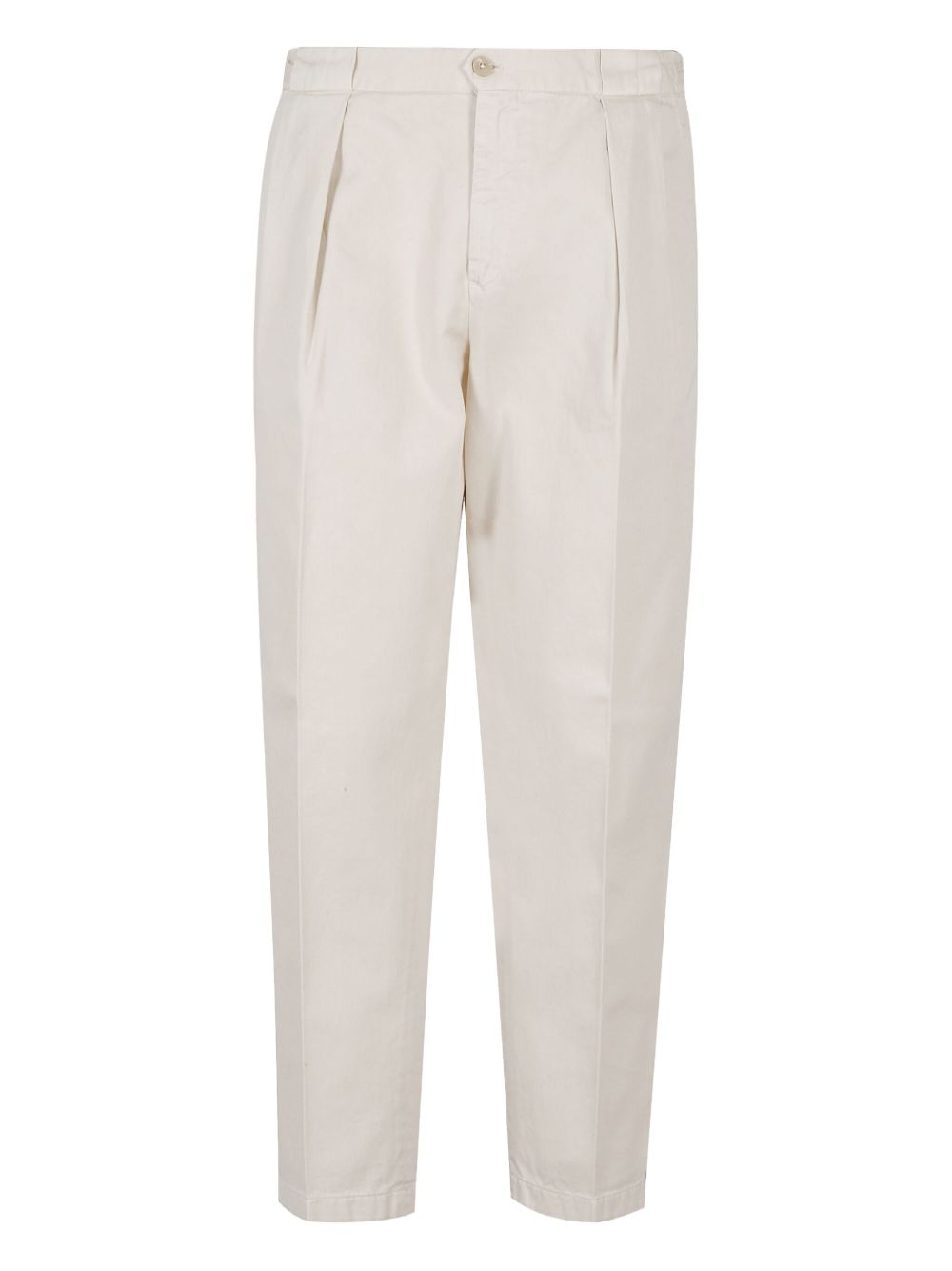 Pleat-detailing trousers - White