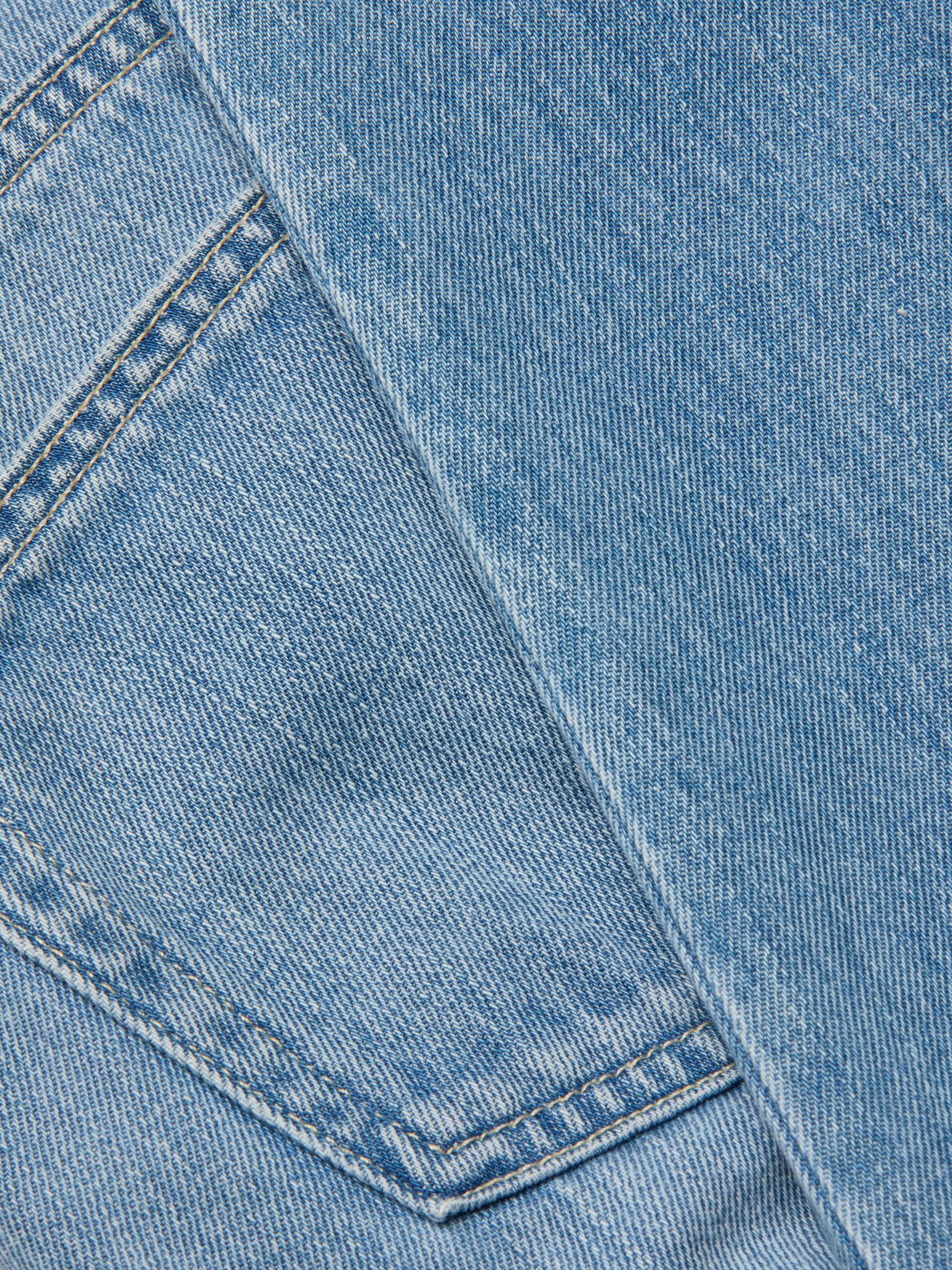 Thalina Cropped Stovepipe Jean In Bellflower