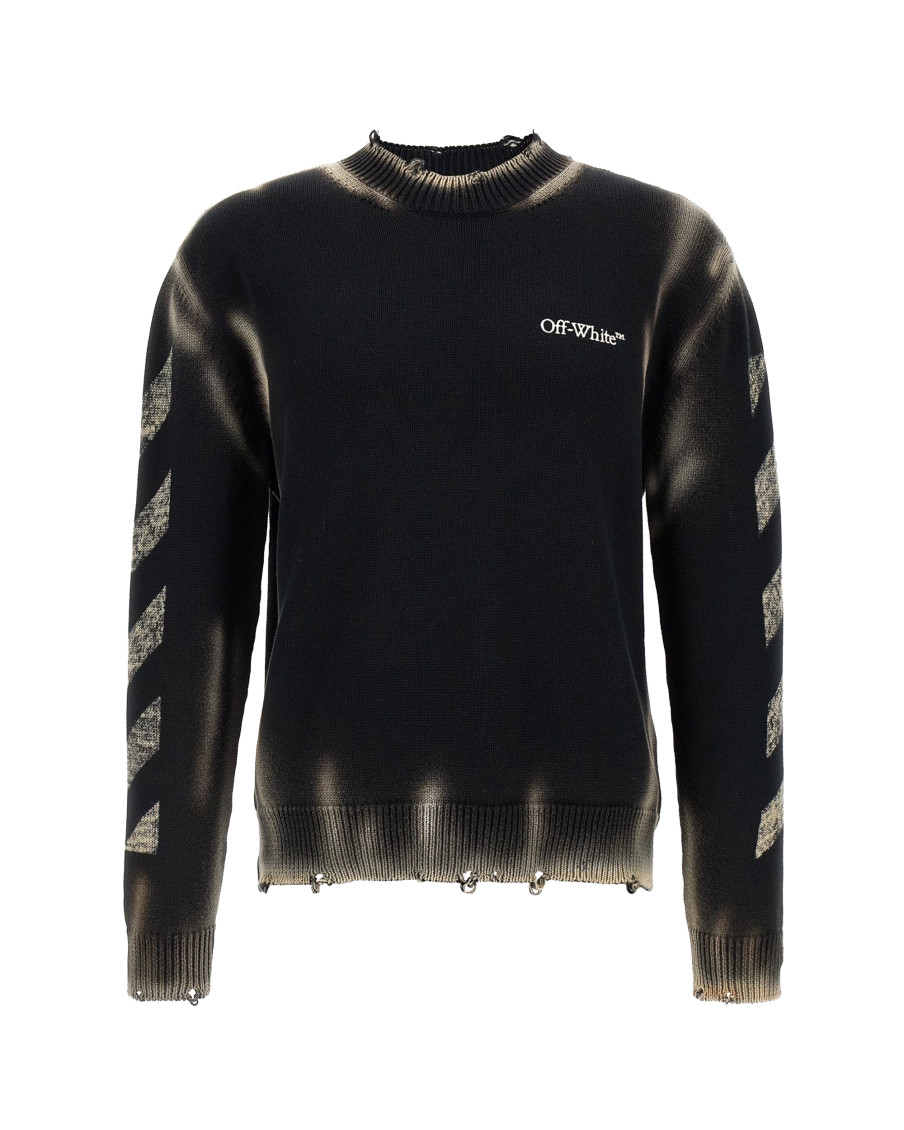 Diag Arr Corrosion Knitwear Black