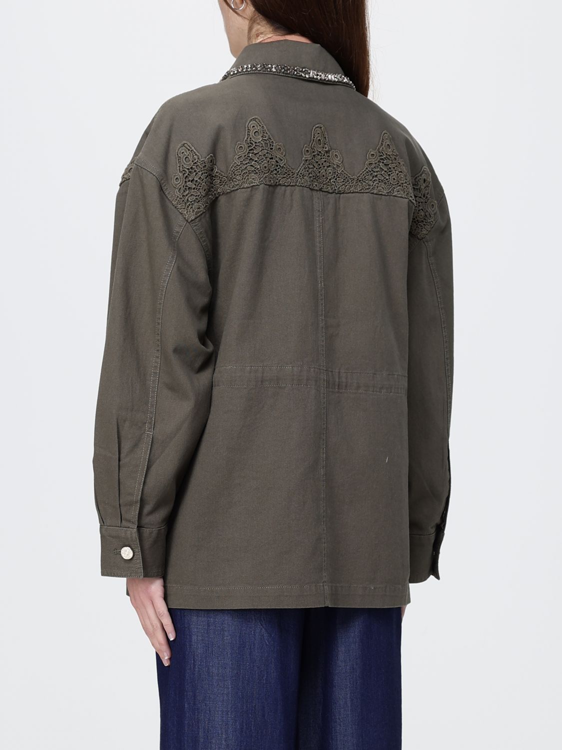 Jacket Woman color Green
