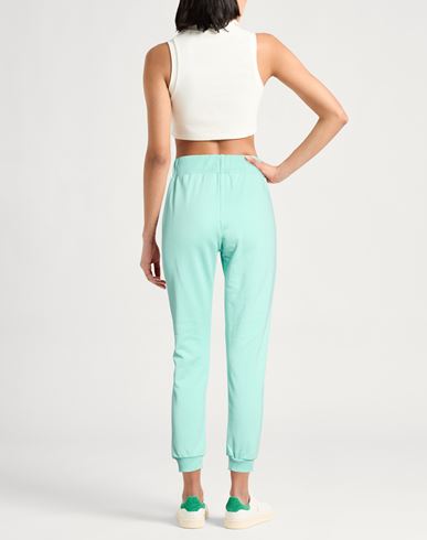 Woman Pants Light green Size M Cotton