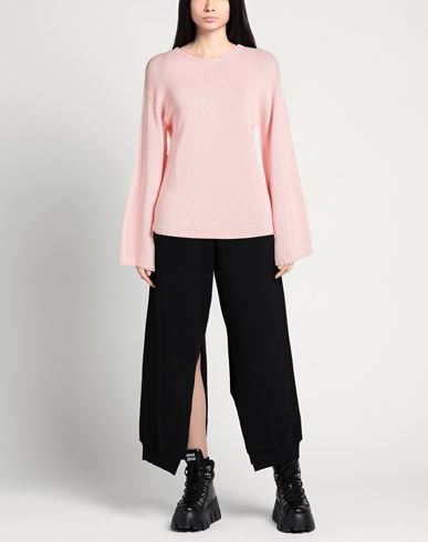Woman Sweater Light pink Size M Cotton